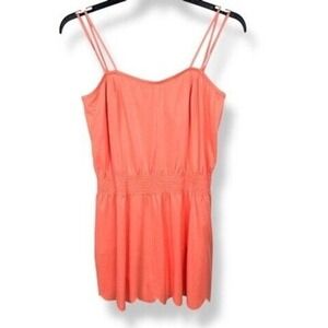 Vintage‎ 1960s DeWeese Swim Dress Women's Size Medium Coral Pinup Mod Resortwear